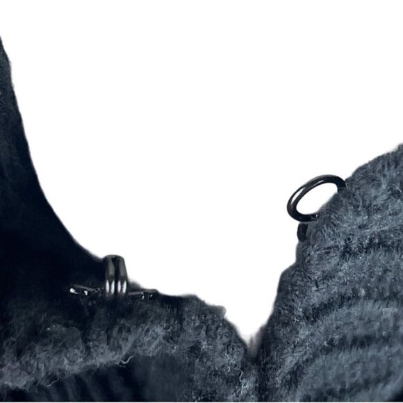 White + Warren Women’s Dark Gray Cotton/Acrylic Blend Cardigan W/ Hoodie Size: S - Picture 6 of 8